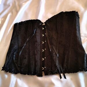 Elegant Black Lace Corset